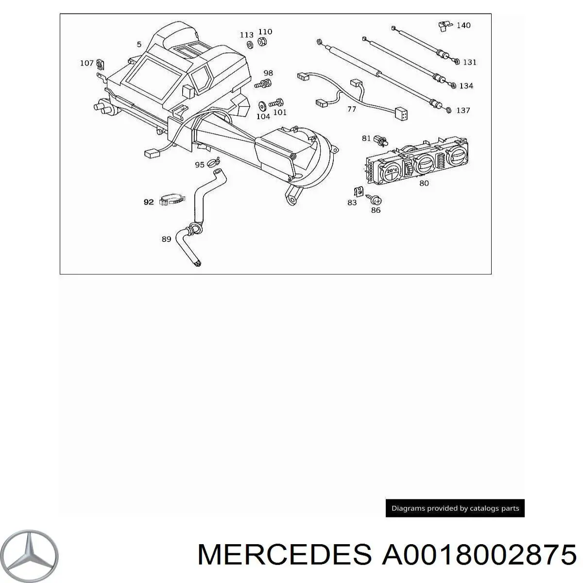  0018002875 Mercedes