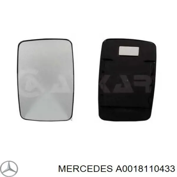 Дзеркальний елемент правого дзеркала заднього виду Mercedes A0018110433 ціна, від 8.78 USD