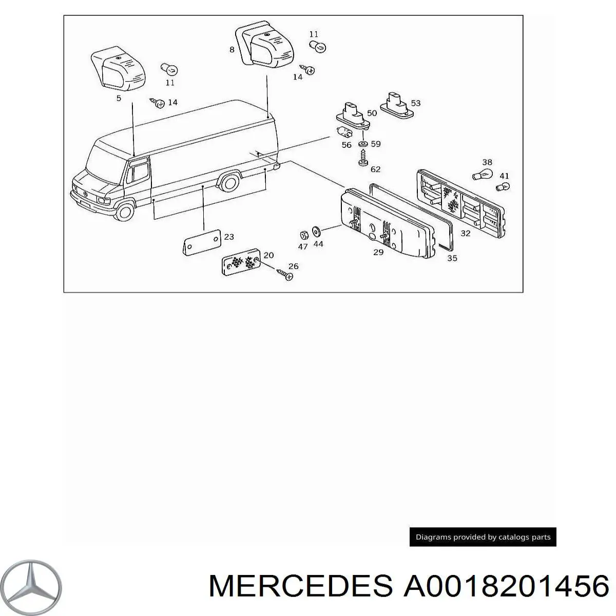 A0018201456 Mercedes 