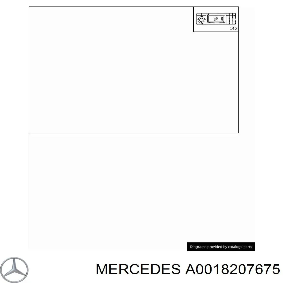 A0018207675 Mercedes Антена на дах