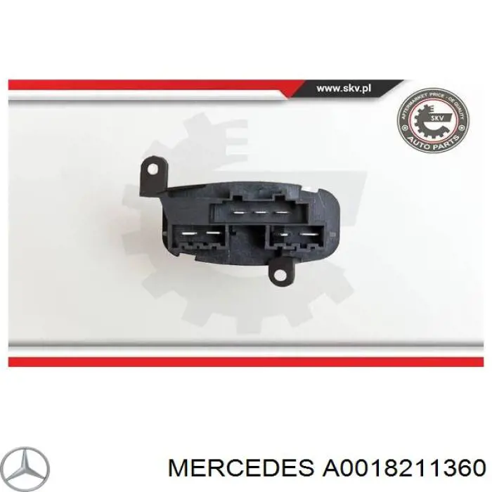 Купити A0018211360 Mercedes Їжак обігрівача