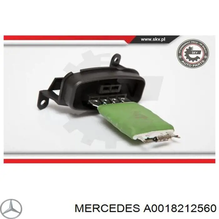 A0018212560 Mercedes Регулятор оборотів пічки
