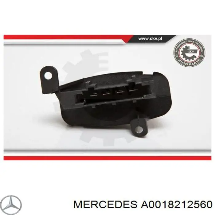 Резистор обігрівача Mercedes A0018212560 ціна, від 11.29 USD