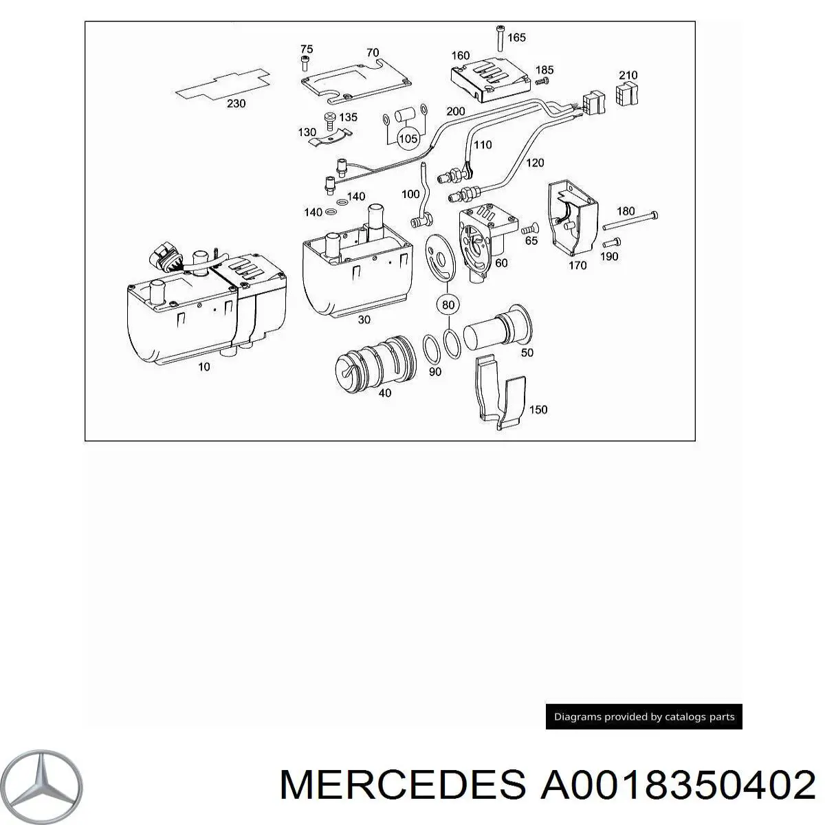 Купити A0018350402 Mercedes Паливний насос автономного обігрівача