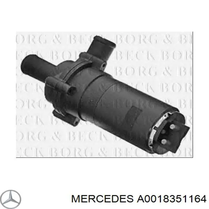 Помпа водяна (насос) охолодження, додатковий електричний A0018351164 Mercedes
