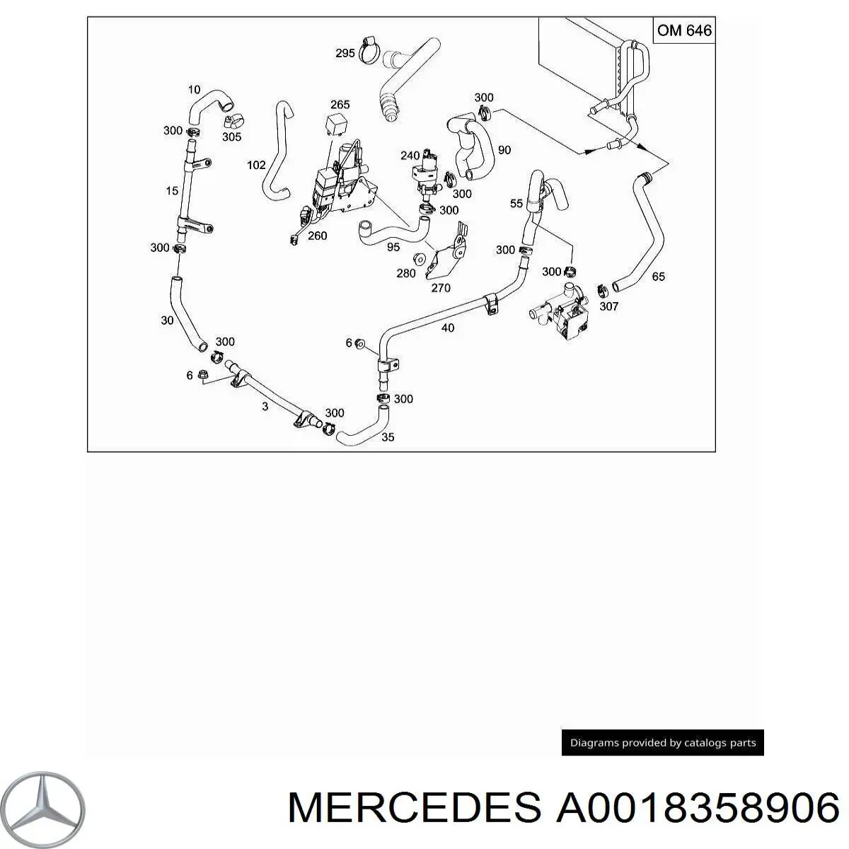 A0018358906 Mercedes 