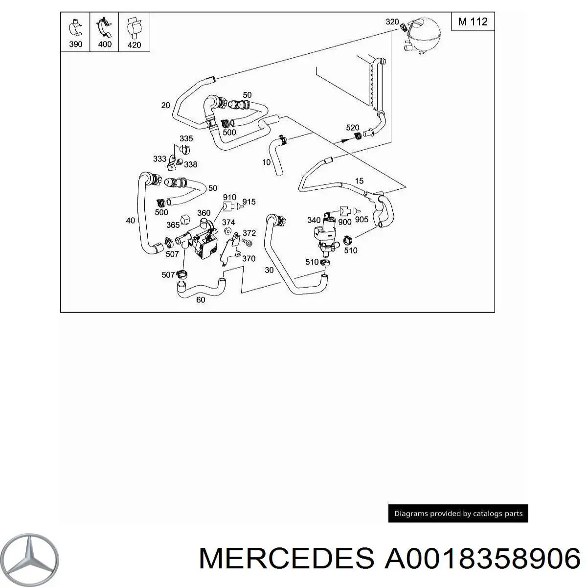  Mercedes A0018358906 ціна, від 201.03 USD