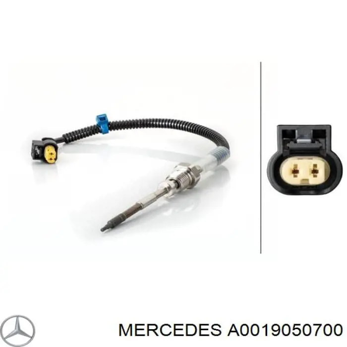 Датчик температури відпрацьованих газів (ВГ), перед фільтром сажі Mercedes A0019050700 ціна, від 64.38 USD