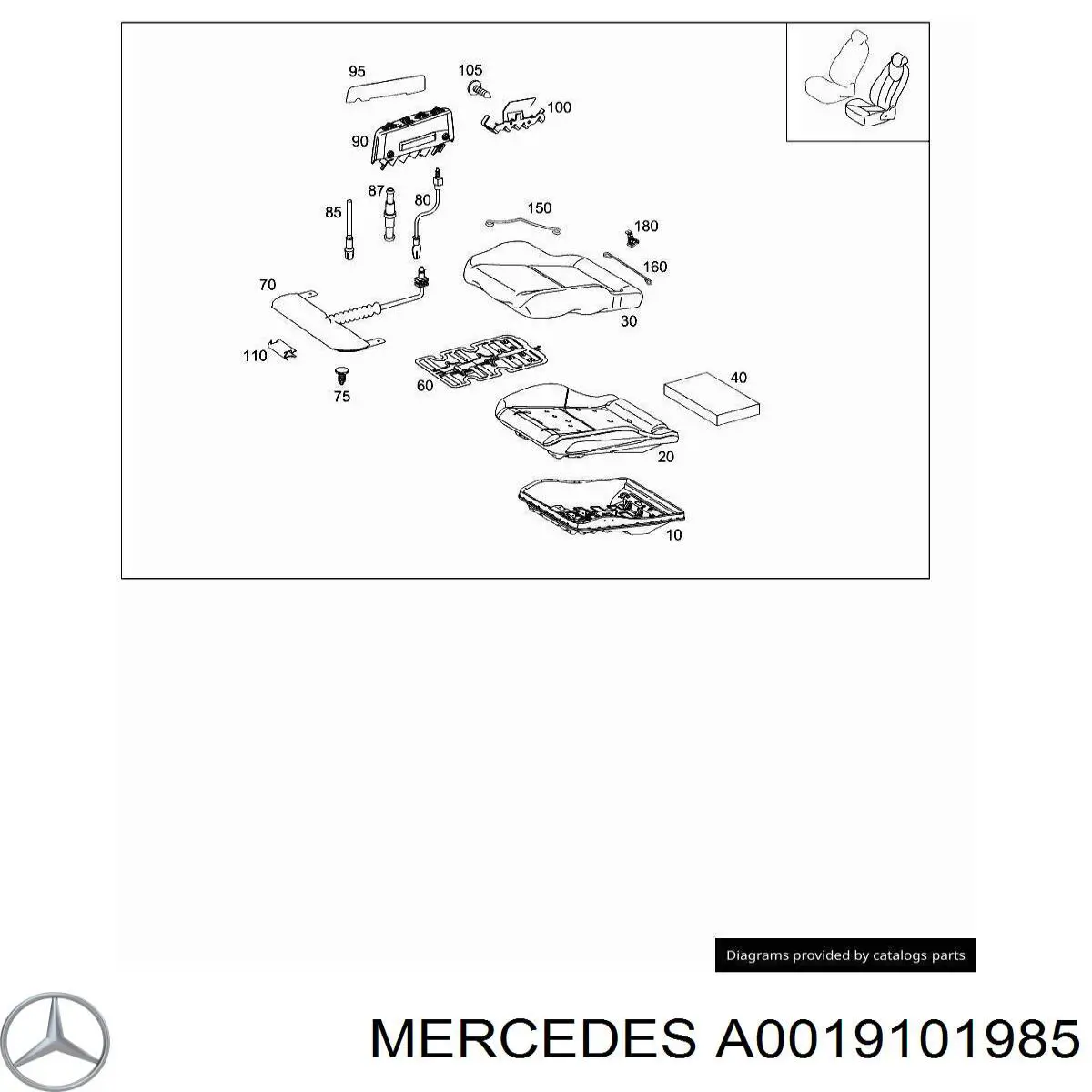 A0019101985 Mercedes 