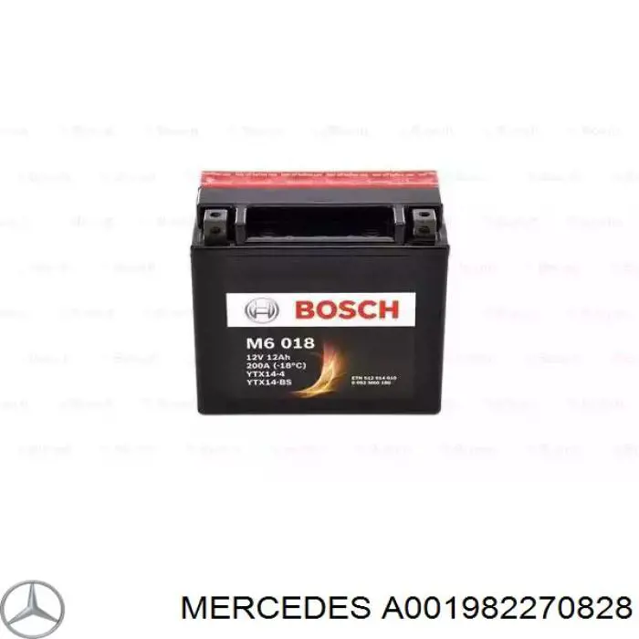 Батарея акумуляторна Mercedes A001982270828 ціна, від 77.36 USD