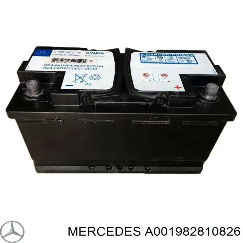 Батарея акумуляторна Mercedes A001982810826 ціна, від 227.68 USD