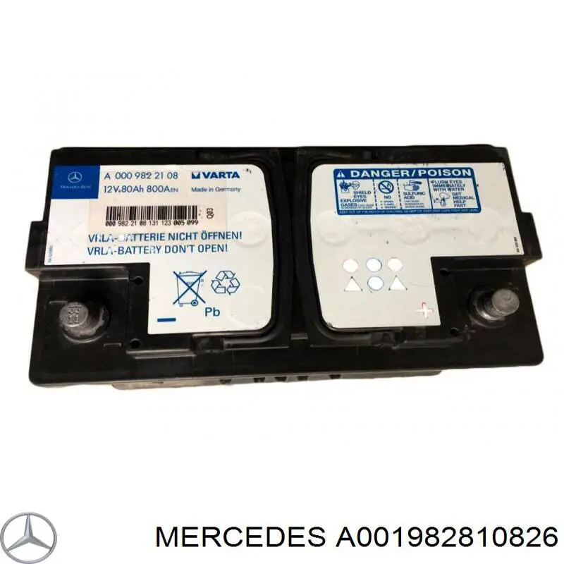 Акумуляторна батарея, АКБ A001982810826 Mercedes
