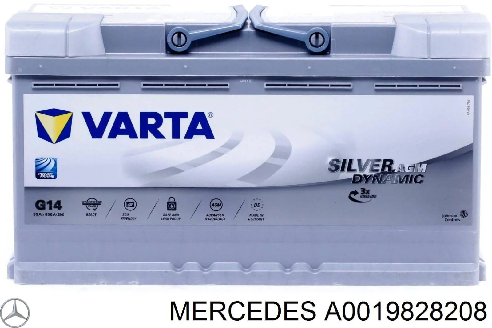 Купити A0019828208 Mercedes Акумулятор для авто