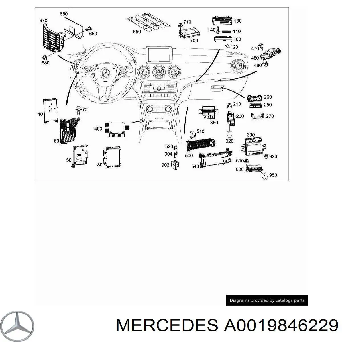 A0019846229 Mercedes 