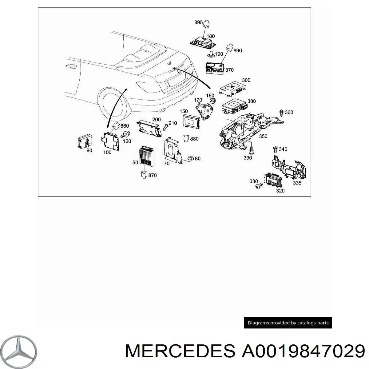 A0019847029 Mercedes 