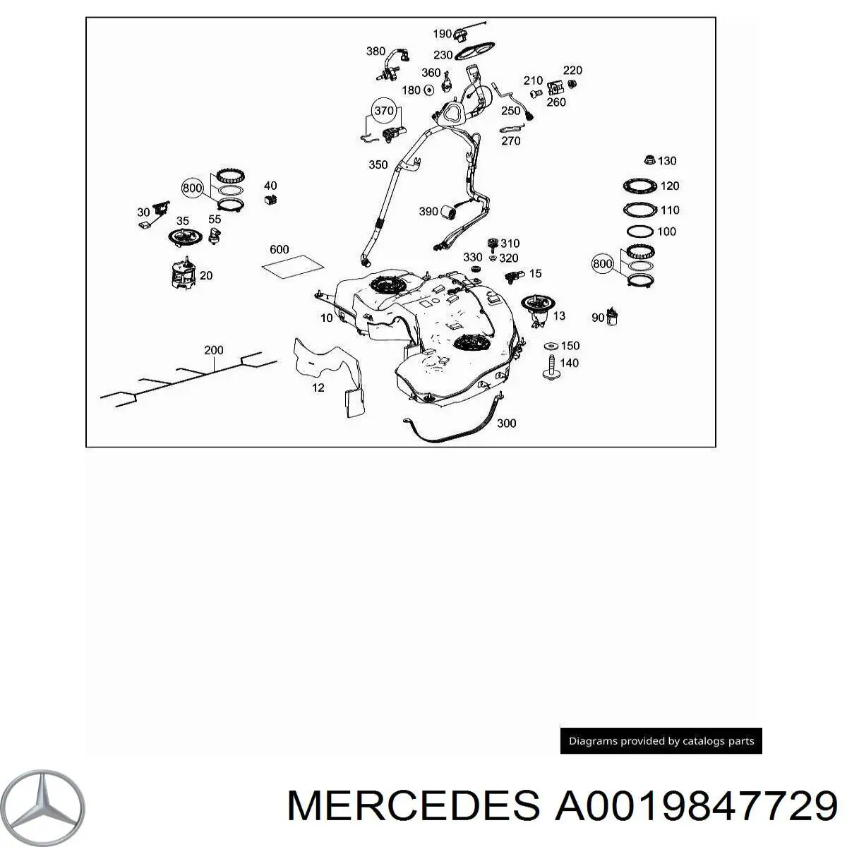 Купити A0019847729 Mercedes 