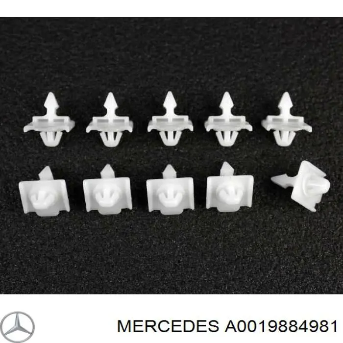 A0019884981 Mercedes кліпса (пістон кріплення молдинга двері)