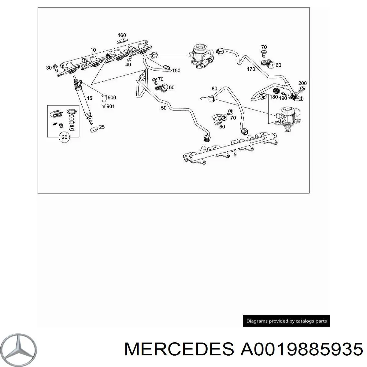 Mercedes A0019885935 ціна, від 7.60 USD