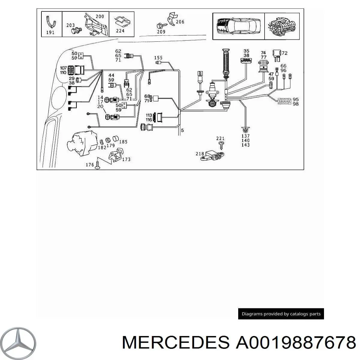  Mercedes A0019887678 ціна, від 1.61 USD