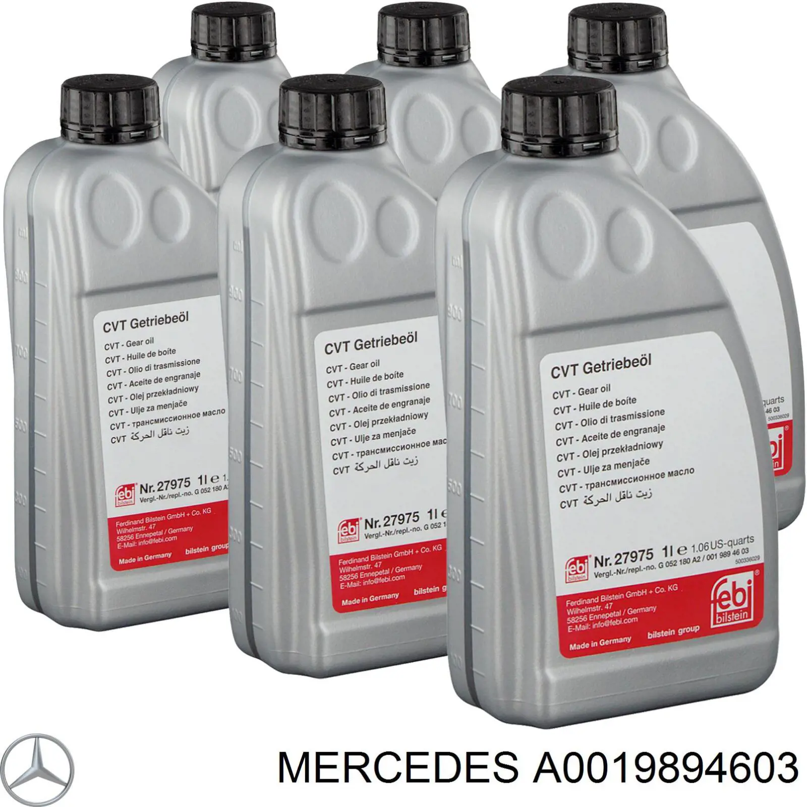 Масло трансмісії Mercedes A0019894603 ціна, від 15.56 USD