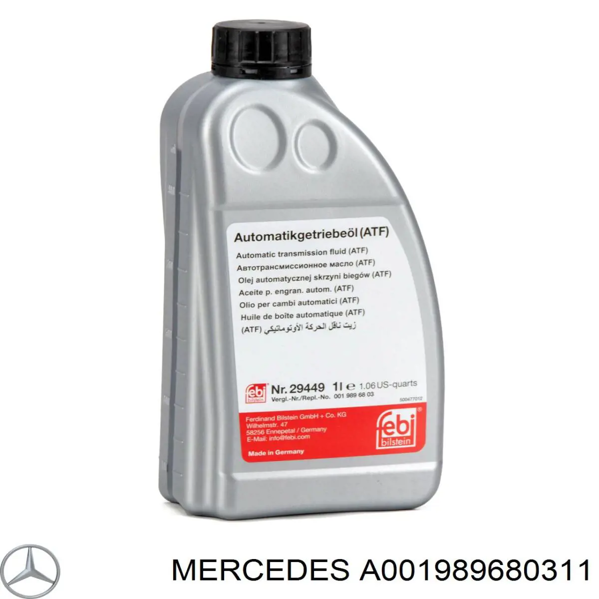 Купити A001989680311 Mercedes Масло АКПП
