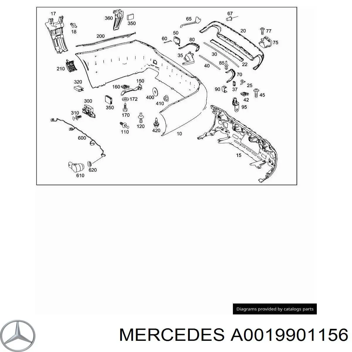 Купити A0019901156 Mercedes 