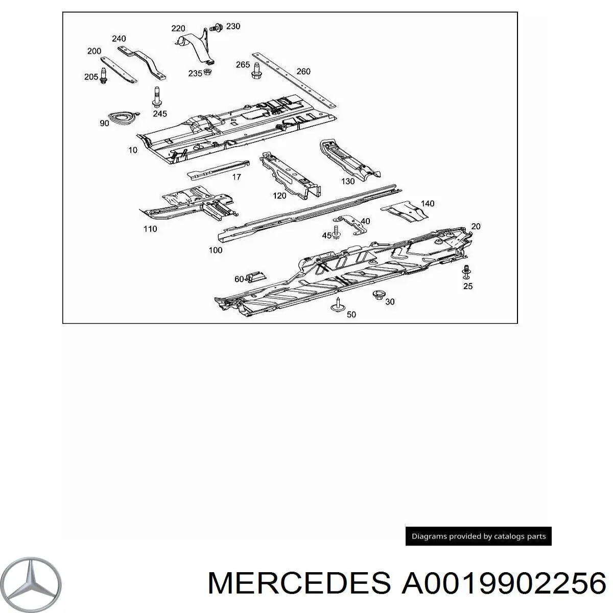 A0019902256 Mercedes 