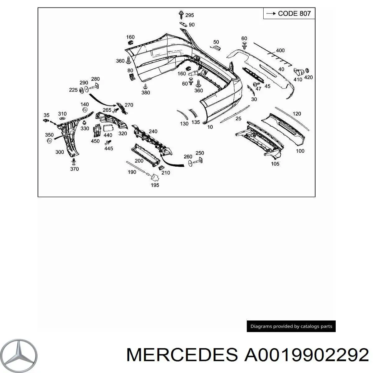 A0019902292 Mercedes 