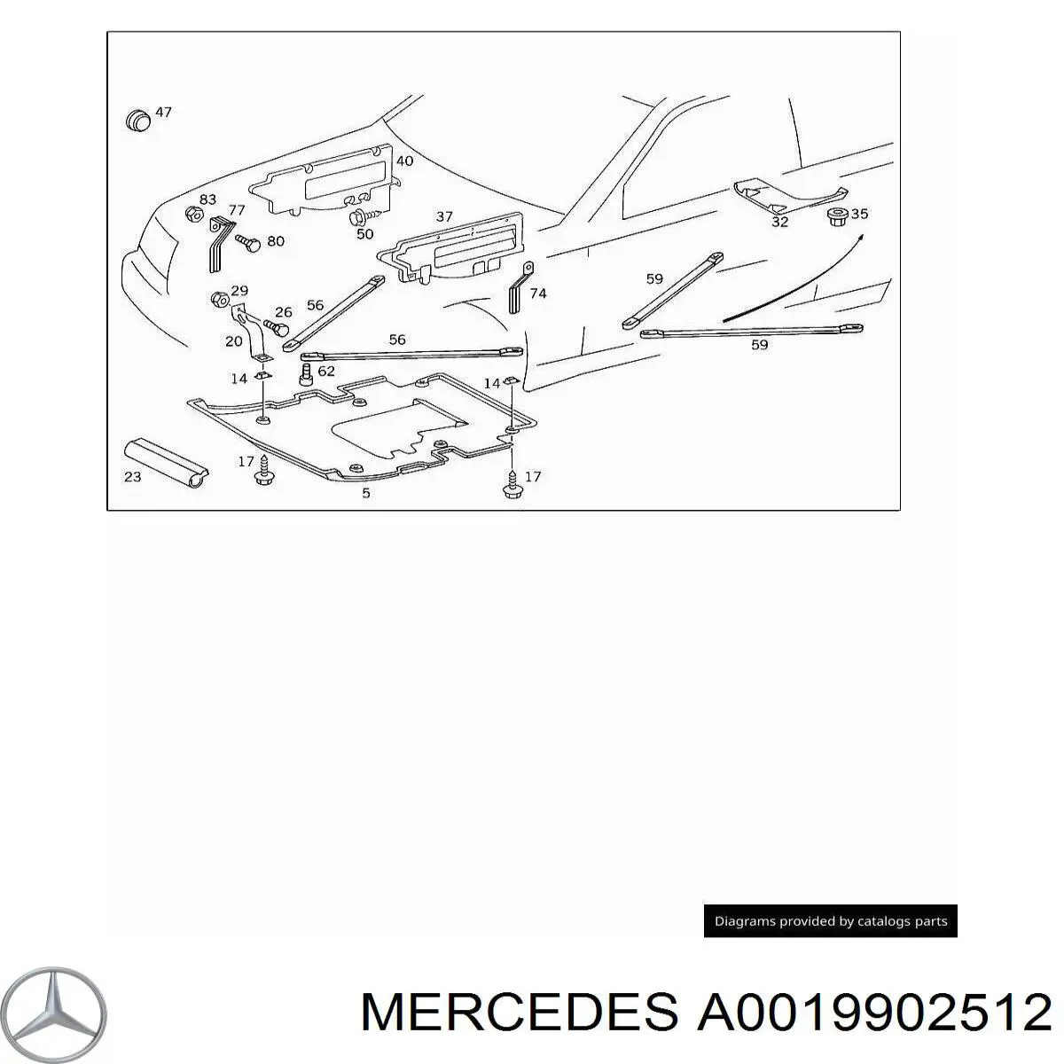 A0019902512 Mercedes 