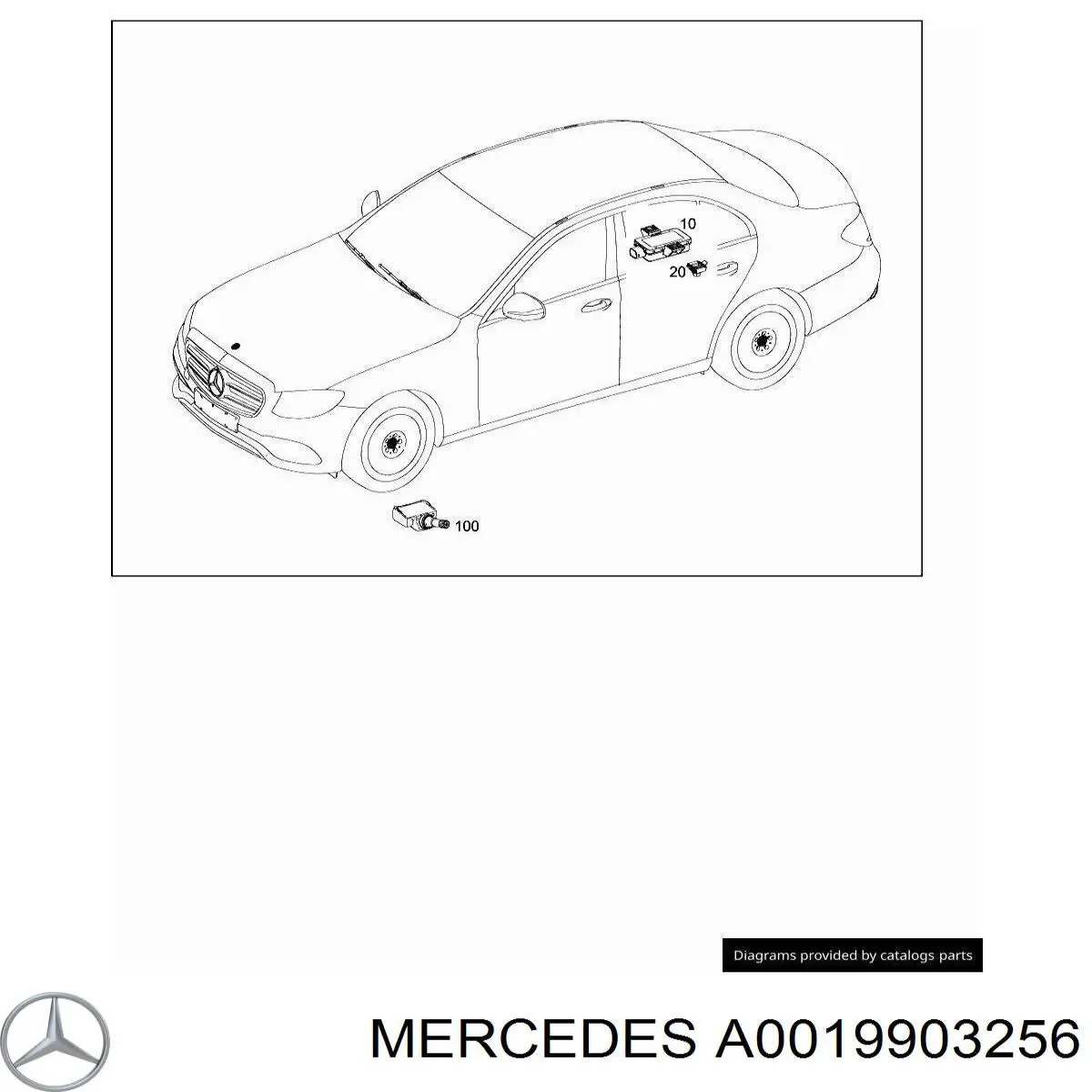 A0019903256 Mercedes Болт/гайка кріплення