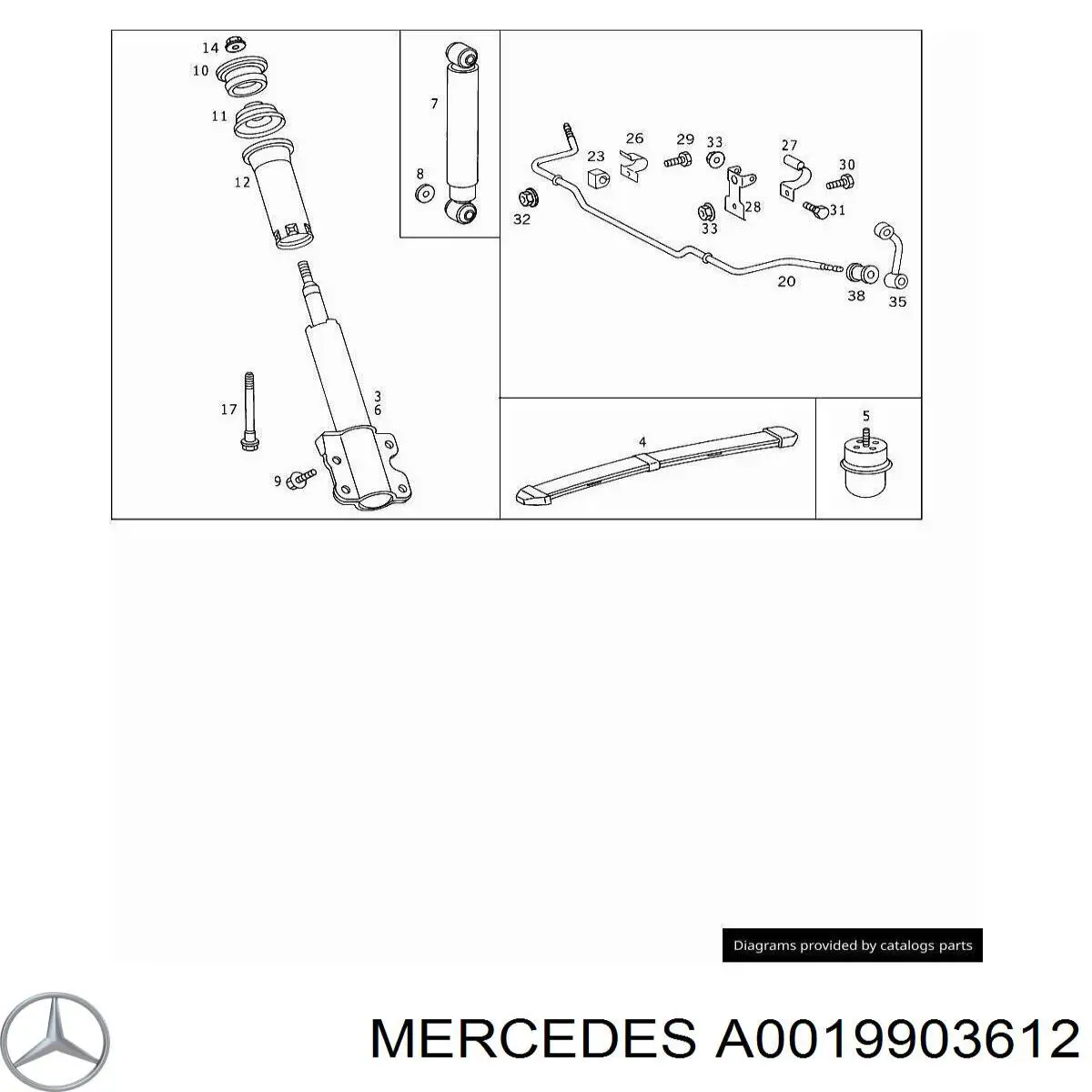  0019903612 Mercedes