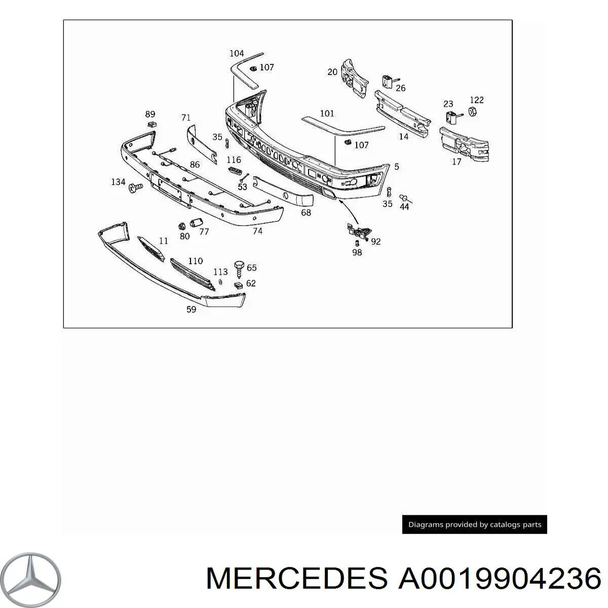  A0019904236 Mercedes