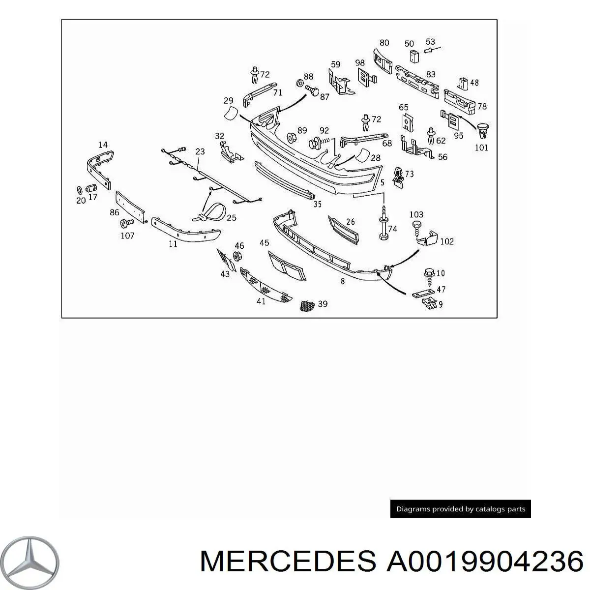  Mercedes A0019904236 ціна, від 0.09 USD