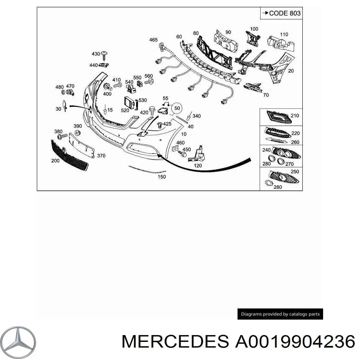 Купити A0019904236 Mercedes 