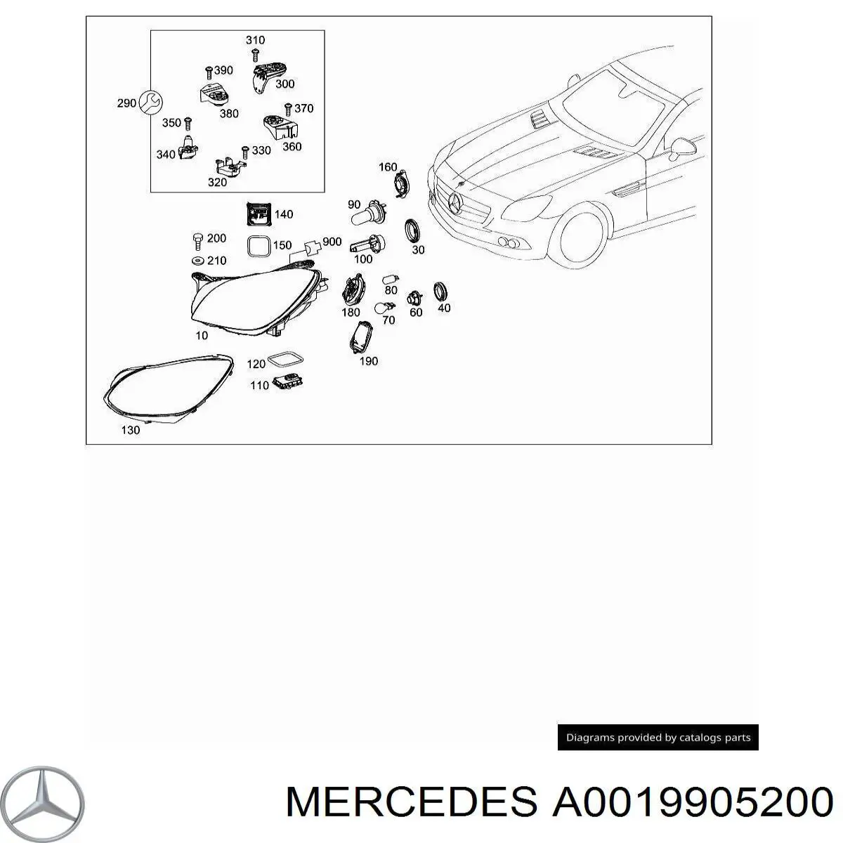 Купити A0019905200 Mercedes 
