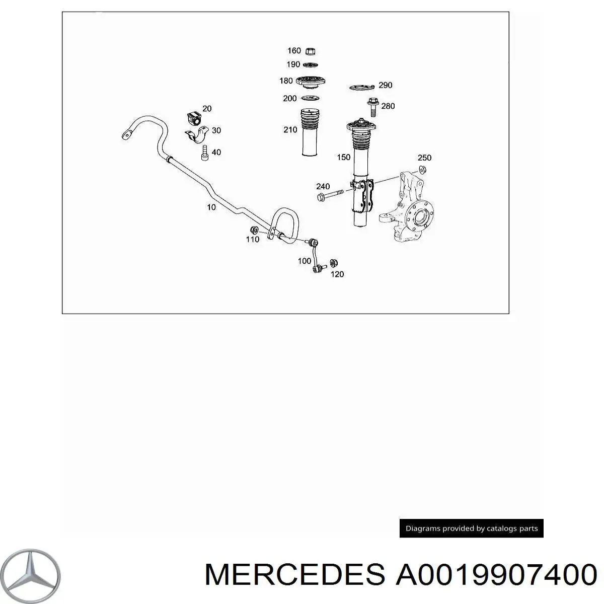  Mercedes A0019907400 ціна, від 9.65 USD