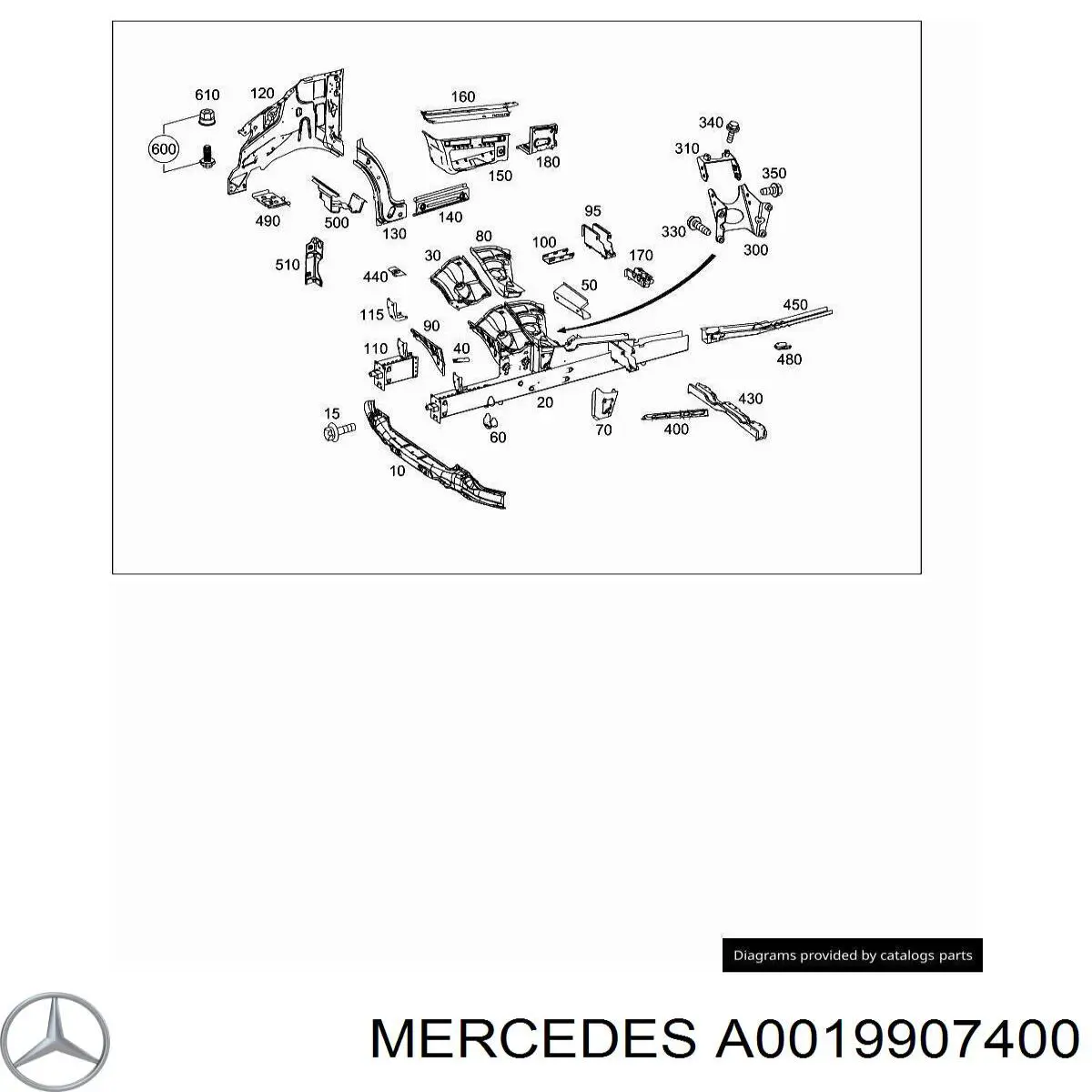 A0019907400 Mercedes 
