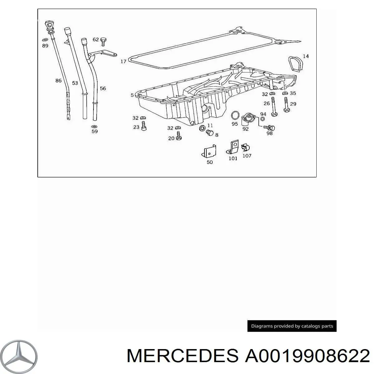 A0019908622 Mercedes 