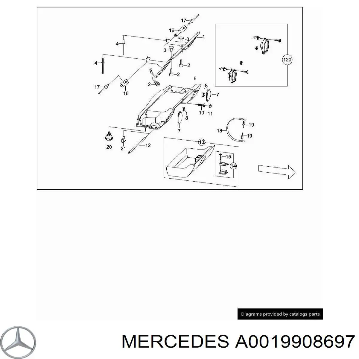A0019908697 Mercedes 