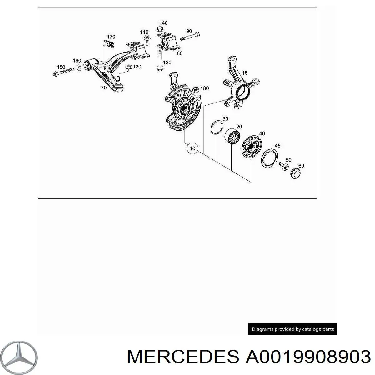  Mercedes A0019908903 ціна, від 22.88 USD