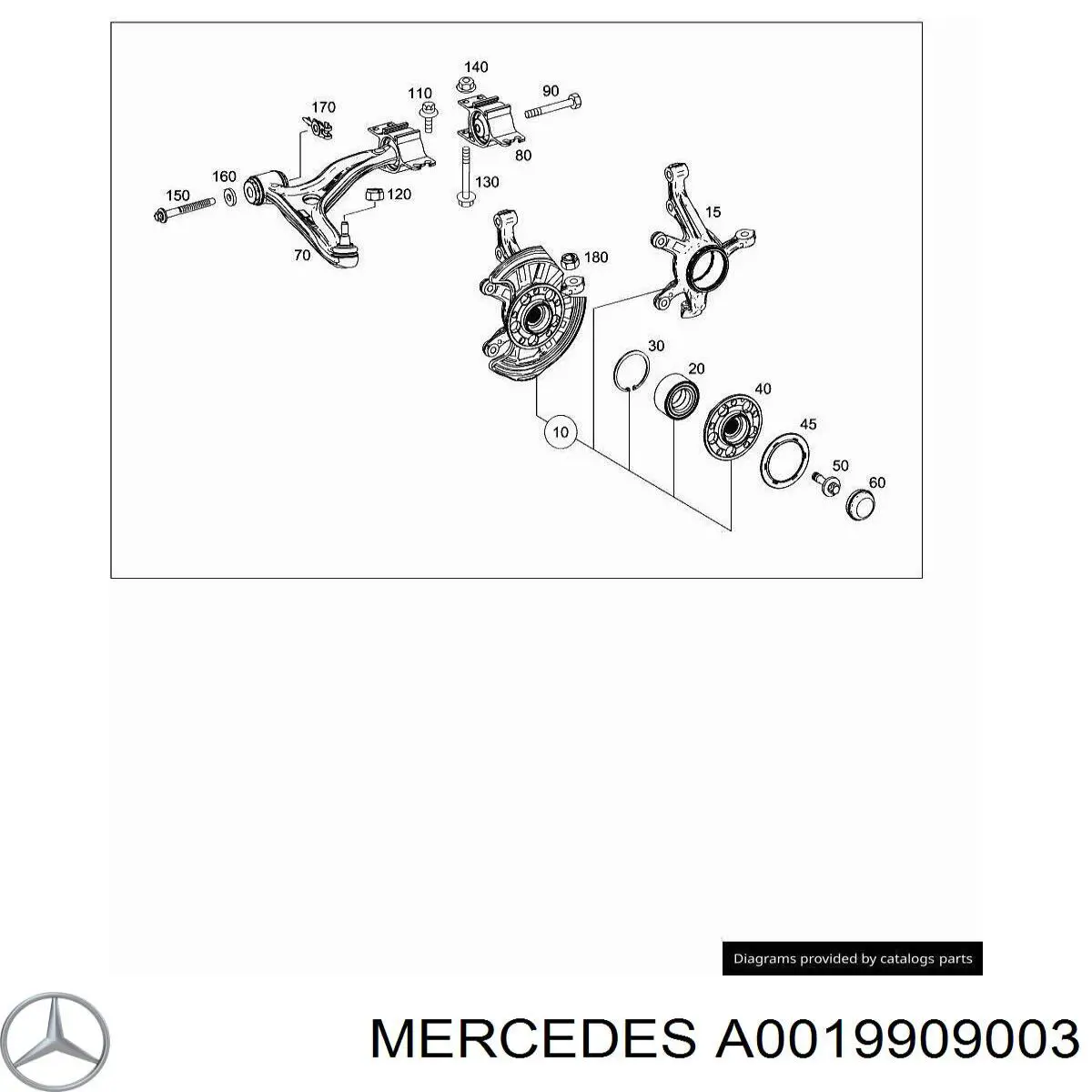  Mercedes A0019909003 ціна, від 10.12 USD
