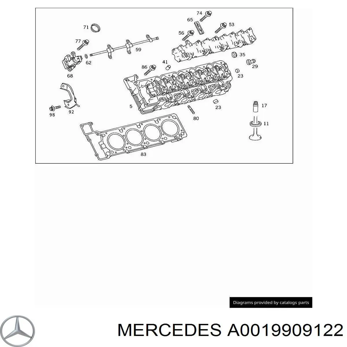 Болт клапанної кришки ГБЦ на Mercedes E (W211)