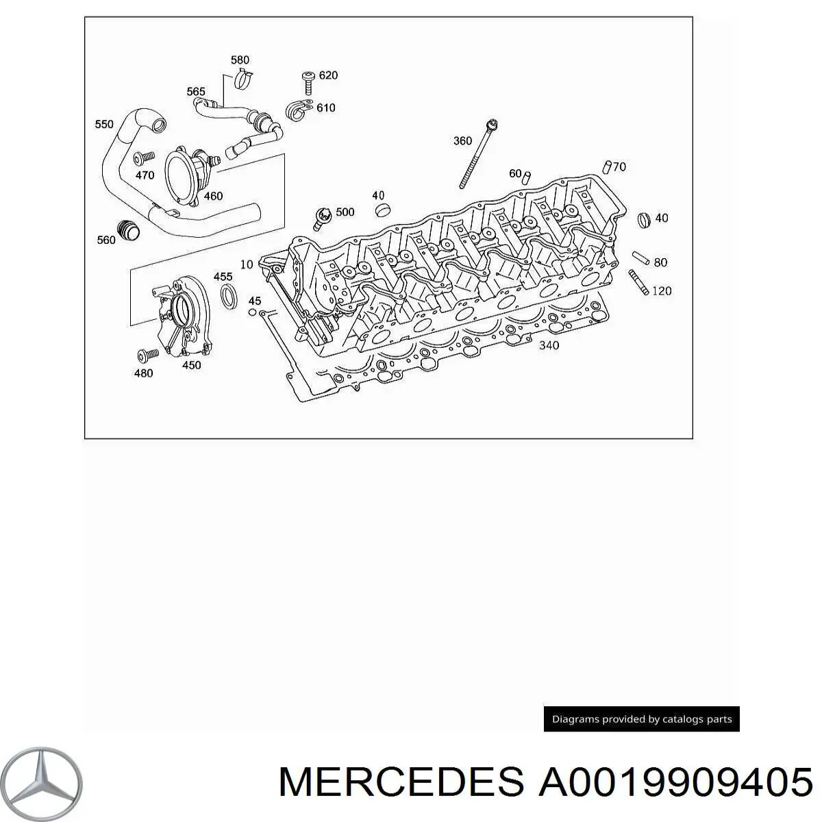 A0019909405 Mercedes 