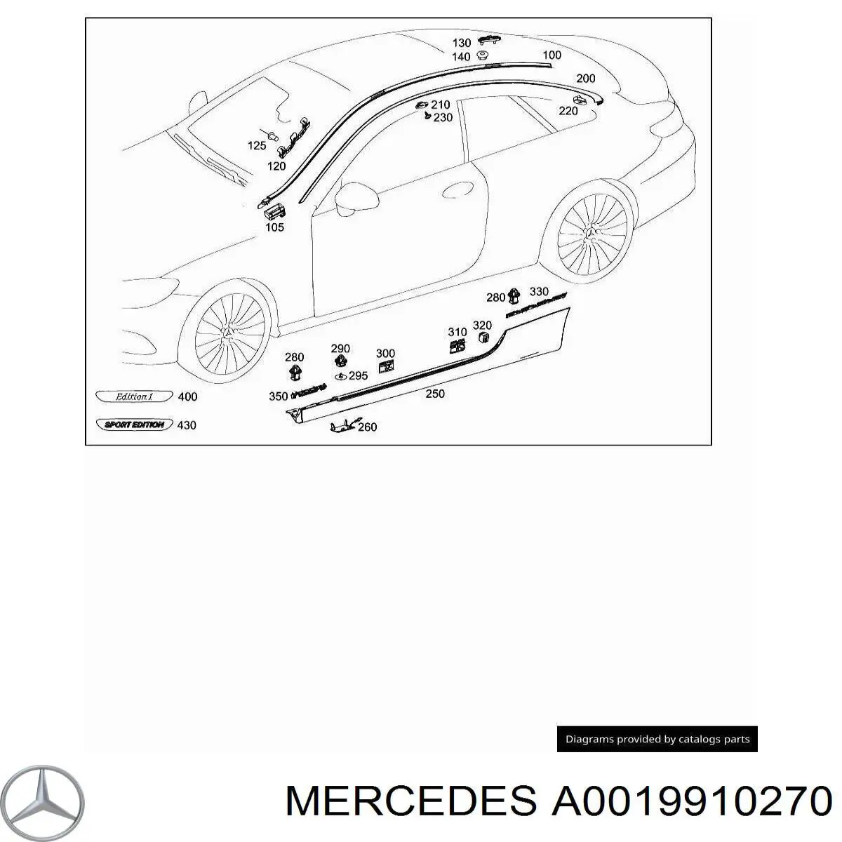  Mercedes A0019910270 ціна, від 1.21 USD
