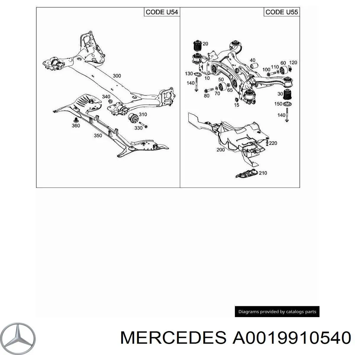 A0019910540 Mercedes 