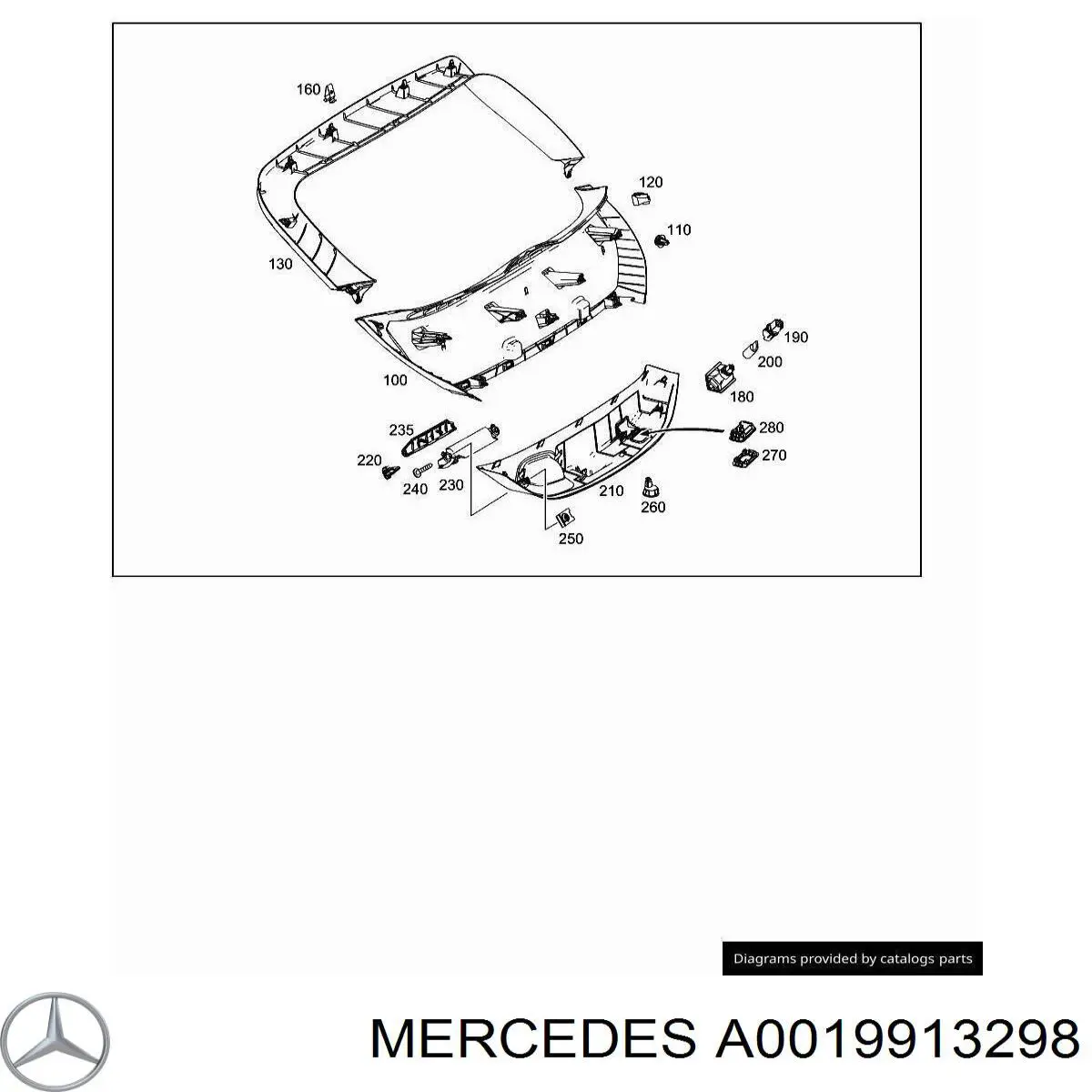 Купити A0019913298 Mercedes 