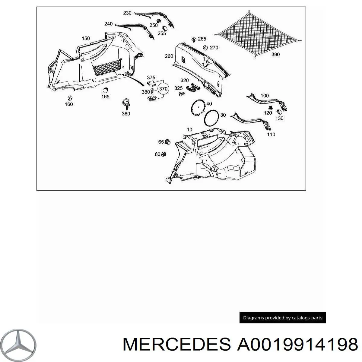 Купити A0019914198 Mercedes 