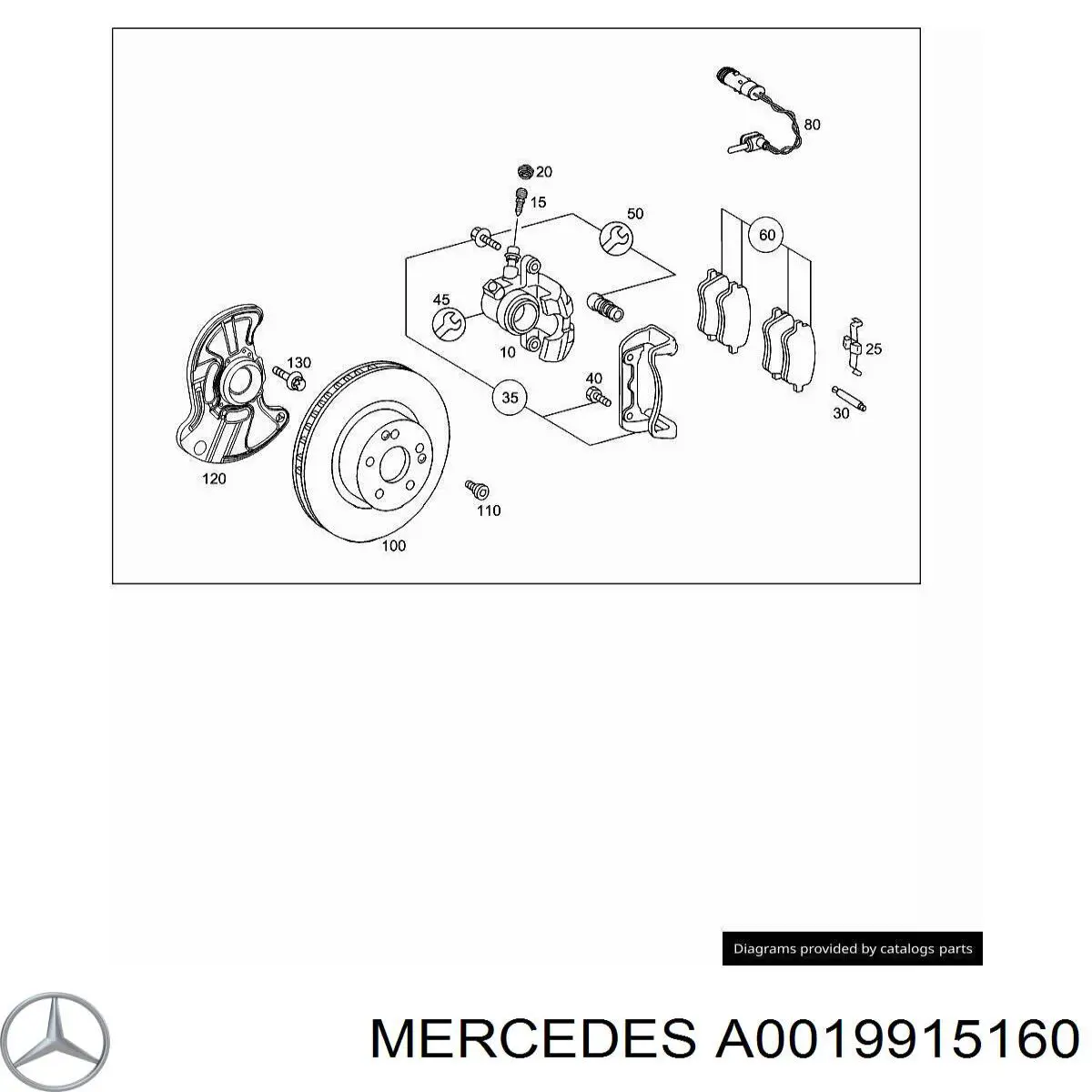 A0019915160 Mercedes 