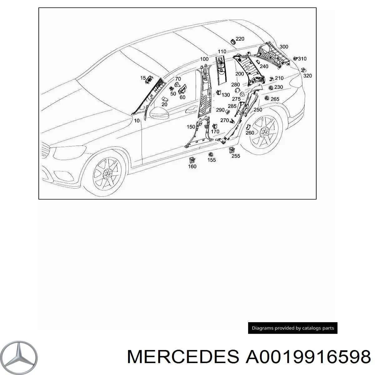 A0019916598 Mercedes 