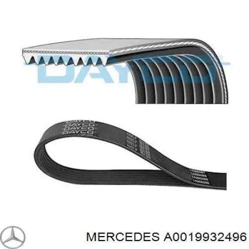 Ремінь генератора A0019932496 Mercedes